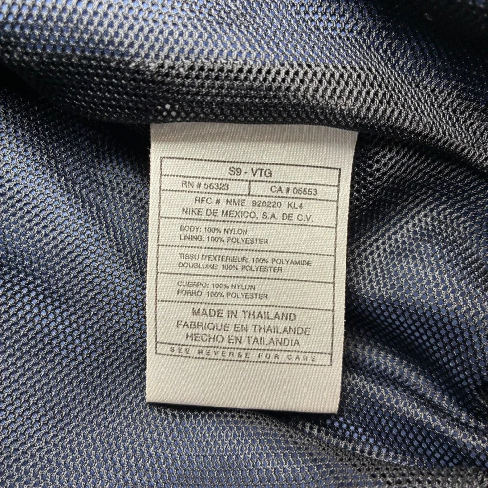 Vintage Nike Windbreaker Jacket Women S Blue Full Zip Nylon Mesh Lined 90s